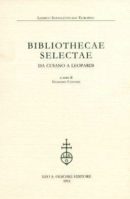 Copertina Bibliothecae Selectae
