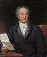 Johann Wolfgang von Goethe, ritratto da Joseph Karl Stieler nel 1828