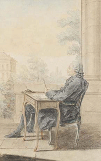 L'abbé Morellet, par Carmontelle - aquarelle - coll. Maison de Chateaubriand