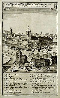 Das Veste Schloß Pleißenburg zu Leipzig, und wie solches von den Schwedischen zur übergab bezwungen worden, Anno 1642.
